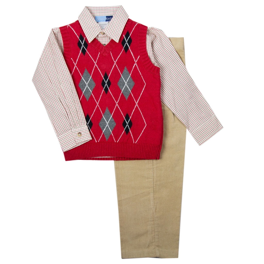 boys christmas sweater vest