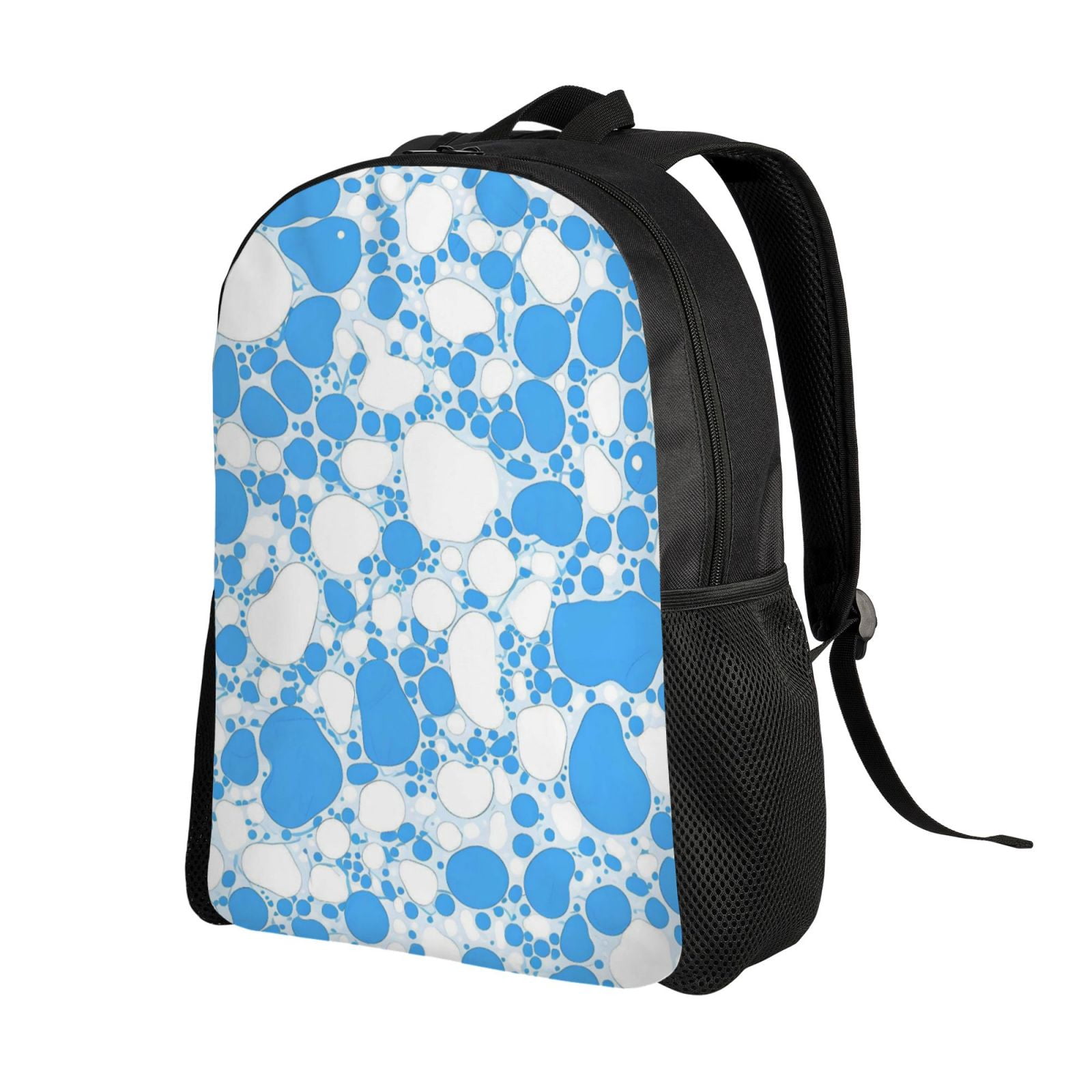 Single Side Full Backpack 16.1×11.8×4.5in Large Capacity Breathable Shoulder Belt Leisure Simple And Strong Bearing Capacity Milk Cow Skin Print Style Powderblue_4