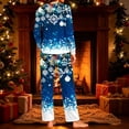 thumbnail image 4 of successthop Christmas Pajamas for Women 2 Piece Snowflake Long Sleeve Holiday Tops Festival Pants Xmas Loungewear, 4 of 5
