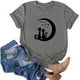 thumbnail image 3 of Pntutb moda adulta mujer cuello redondo manga corta tops camiseta estampados sueltos cortos Pntutb Pntutb-7025, 3 of 8