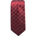 thumbnail image 1 of Alfani Mens Grid Self-tied Necktie, Red, One Size, 1 of 1