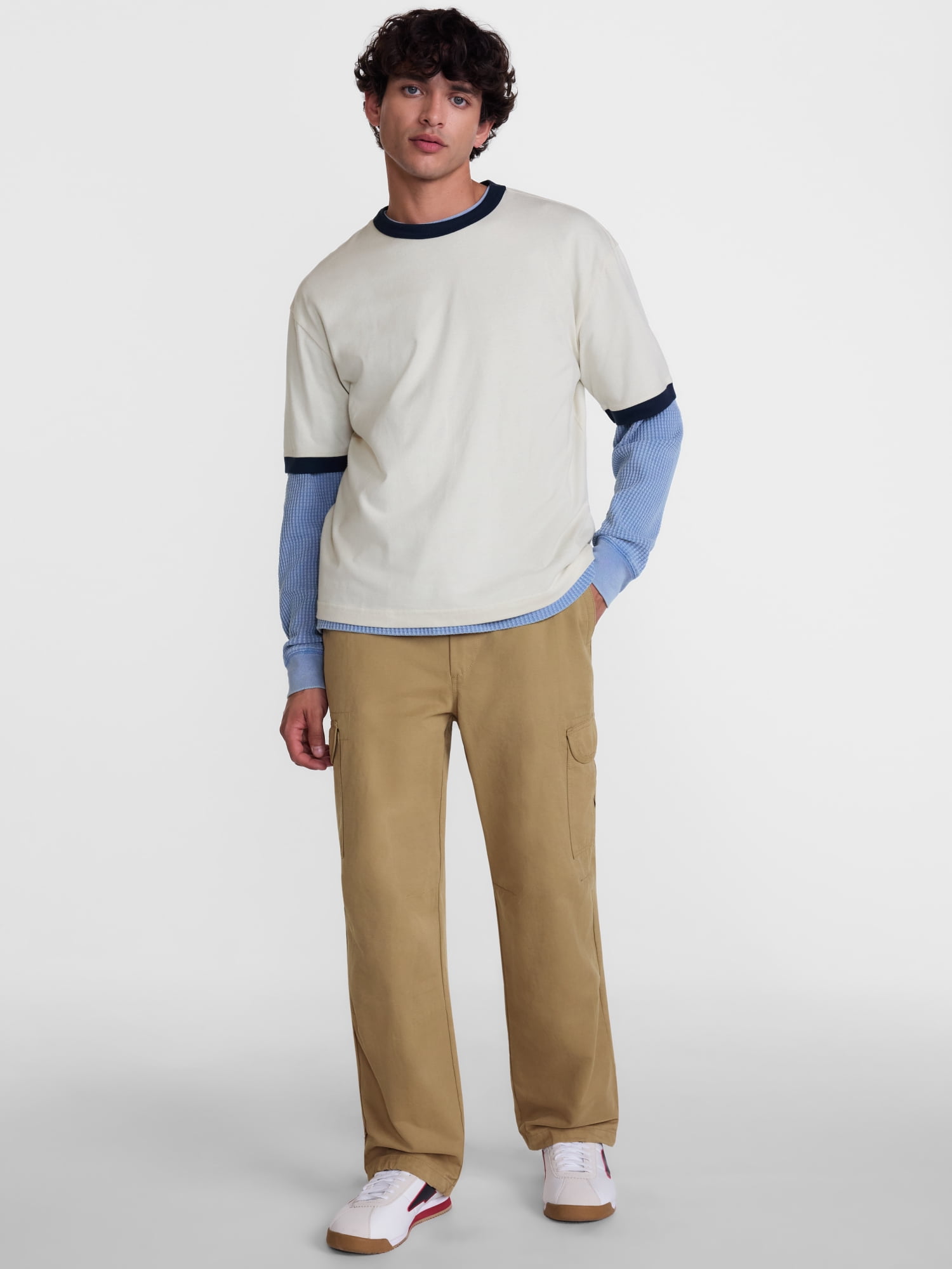No Boundaries Loose Fit Cargo Pants, Men's XS-4XLT