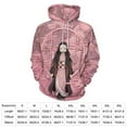 thumbnail image 2 of Demon Slayer Nezuko Mens Womens Novelty Hoodie 3D Print Pullover Hooded Long Sleeve Sweatshirts Tops Blouse with Pocket, 2 of 8
