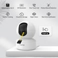 thumbnail image 2 of BoyKeep Cámara para mascotas 2K Cámara para perros con aplicación de teléfono Cámaras WiFi 5G/2.4GHz Cámara de seguridad interior para bebé, giro e inclinación de 360°, audio bidireccional, visión noc, 2 of 5
