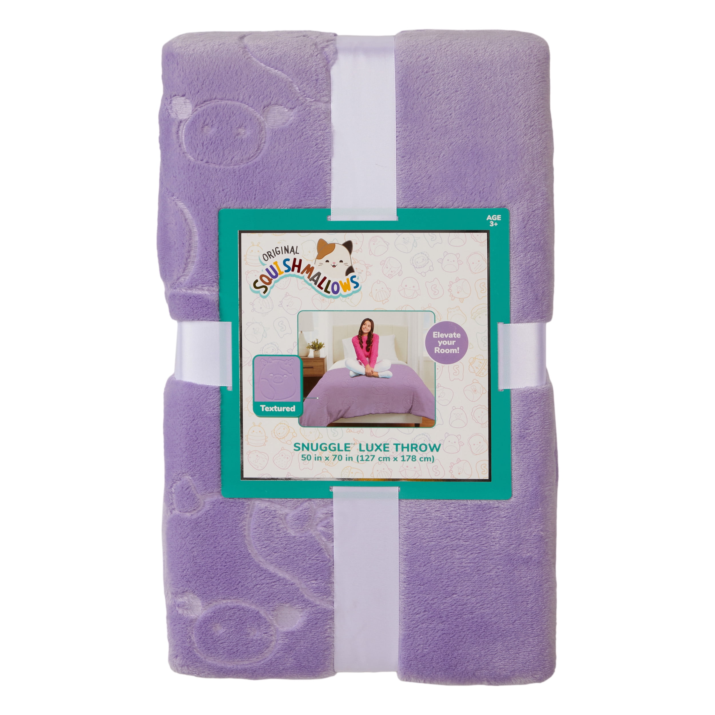 Squishmallows Kids Embellished Throw, 50 x 70, Jazzwares