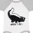 thumbnail image 4 of Inktastic Animals Cute Skunk Wasn't Me Boys or Girls Baby Bodysuit, 4 of 5