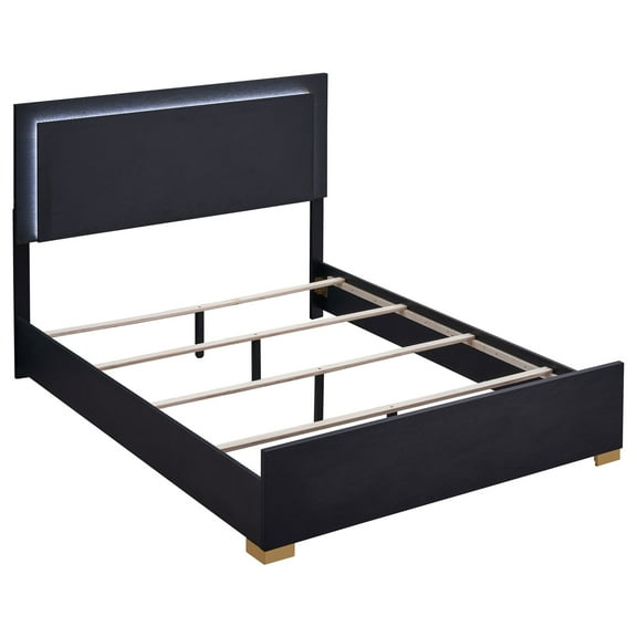 Marceline 5-piece Twin Bedroom Set with LED Headboard Black