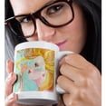 thumbnail image 2 of 3drose, Soft Pastel Ocean Mermaid with Flowing Hair Gets a Kiss from Sweet Starfish, 11oz Mug, 2 of 6