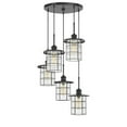 thumbnail image 3 of 60W X 5 Silverton Metal Glass Pendant Fixture (Edison Bulbs Not Included), Dark Bronze, 3 of 3