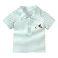 thumbnail image 1 of Polo Garçon Chemise Unie Garçon Chemise de Rugby à Boutons Chemise à Manches Courtes 2-3 Ans Mode Garçon, 1 of 7
