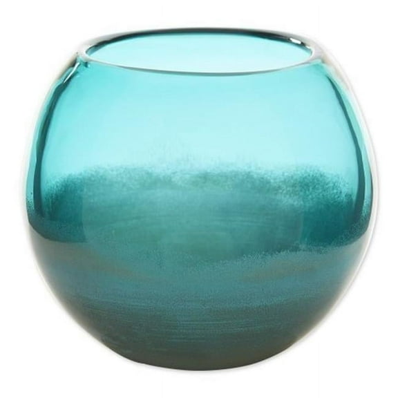Aqua Fish Bowl Vase, Blue - Small