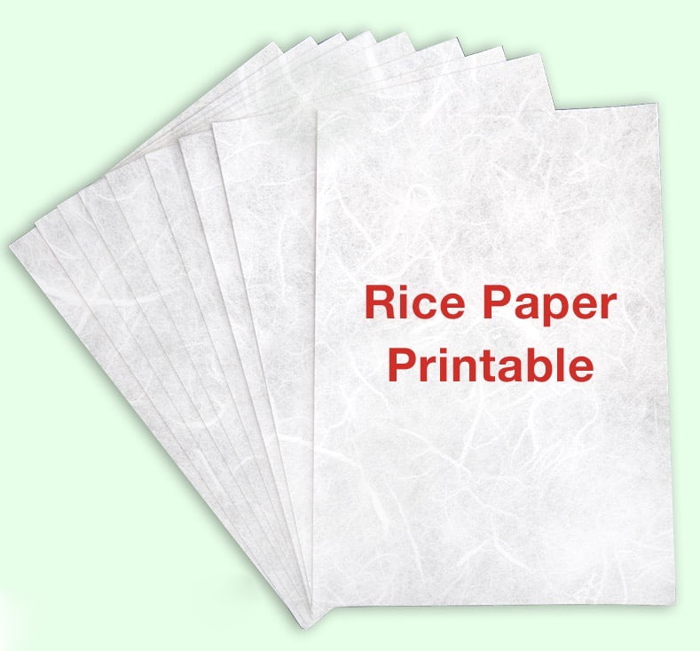 Printable Rice Paper for Decoupage, Rice Paper for Printing, Printable  Tissue Paper for Inkjet Printer, Printable Rice Paper, Blank Rice Paper for  Decoupage (10 Sheets) 