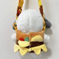 thumbnail image 5 of Sanrio Anime Cartoon Pochacco Hamburger Clothes Soft Plush Doll Toys shopping Crossbody backpack Children Birthday Gifts, 5 of 5