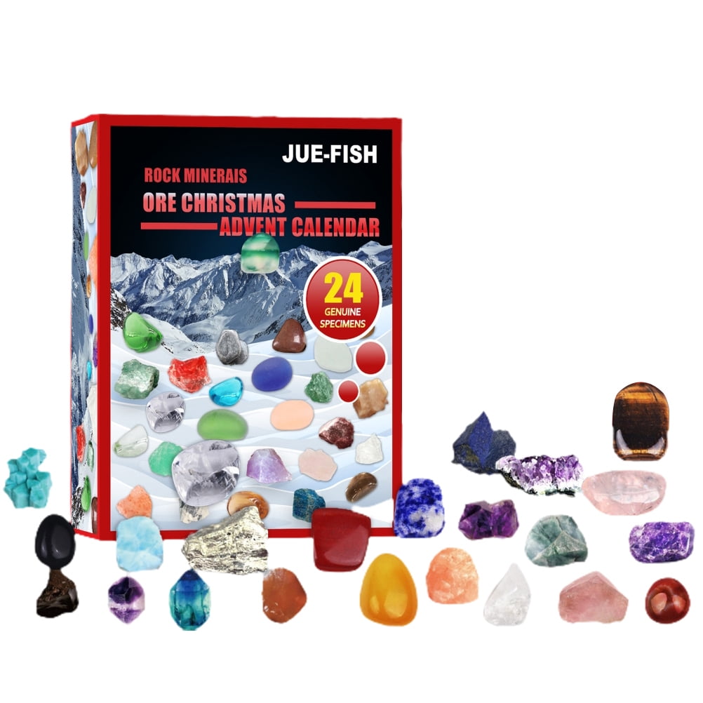 Advent Calendar 2022 Rock Mineral Fossil Dig Kit Christmas 24 Days 