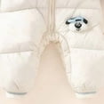 thumbnail image 5 of 0-6 Months Infant Baby Boys Girls Snowsuits Hooded Romper Zipper Onsie Jumpsuit Outwear Jackets Infant Winter Clothes, 5 of 7