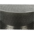 thumbnail image 5 of JERFIT Modern Silver Drum Accent Table, 20 inch Round Metal Side End Table Nightstand for Living Room Bedroom, 5 of 8