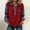 Wine-A, variant on Women's Long Sleeve Denim Patchwork Pullover – Casual Button Front Classic Collar Sweatshirt Ladies Stylish Daily Wear Comfortable Top Outfit Dark Gray-A 2XL