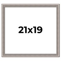 21x19 Frame Grey Real Wood Picture Frame Width 1.25 inches | Interior Frame Depth 0.5 inches | Hans