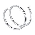 thumbnail image 2 of Miyuadkai Nose Rings Clearance Double Hoop Nose Ring for Single Piercing Small Thin 8Mm Spiral Nose Jewelry for Women Men Jewelry Promo A, 2 of 2