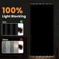 thumbnail image 5 of UniVerse 100% Blackout Sliding Door Curtains for Doorways, Accordion Doors for Doorway, Magnetic Door Curtain for Bedroom Living Room Doorway Curtain Sets Included Rod, 1Pack, W45 x L80 Inch, Black, 5 of 16