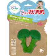 Little Toader Appe TEETHERS Teething Toys, Broccoli Bites