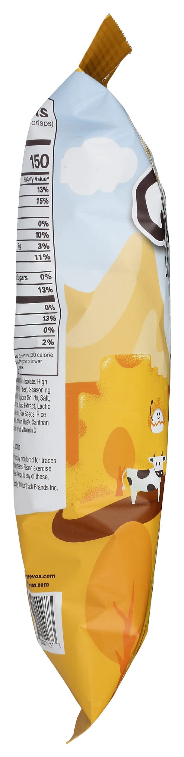 Quevos Egg White Crisps, Cheddar Flavor, 23g Protein, 9g Fiber, No Artificial Flavors or Preservatives, Keto Friendly, Gluten Free, 3.2 Ounce (Pack of 6) (3.20 Ounce (Pack of 6))