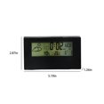 thumbnail image 3 of Latrodar Digital Alarm Clock With LCD Weather Display Non-Toxic Management Reminder Black Home Essentials, 3 of 5