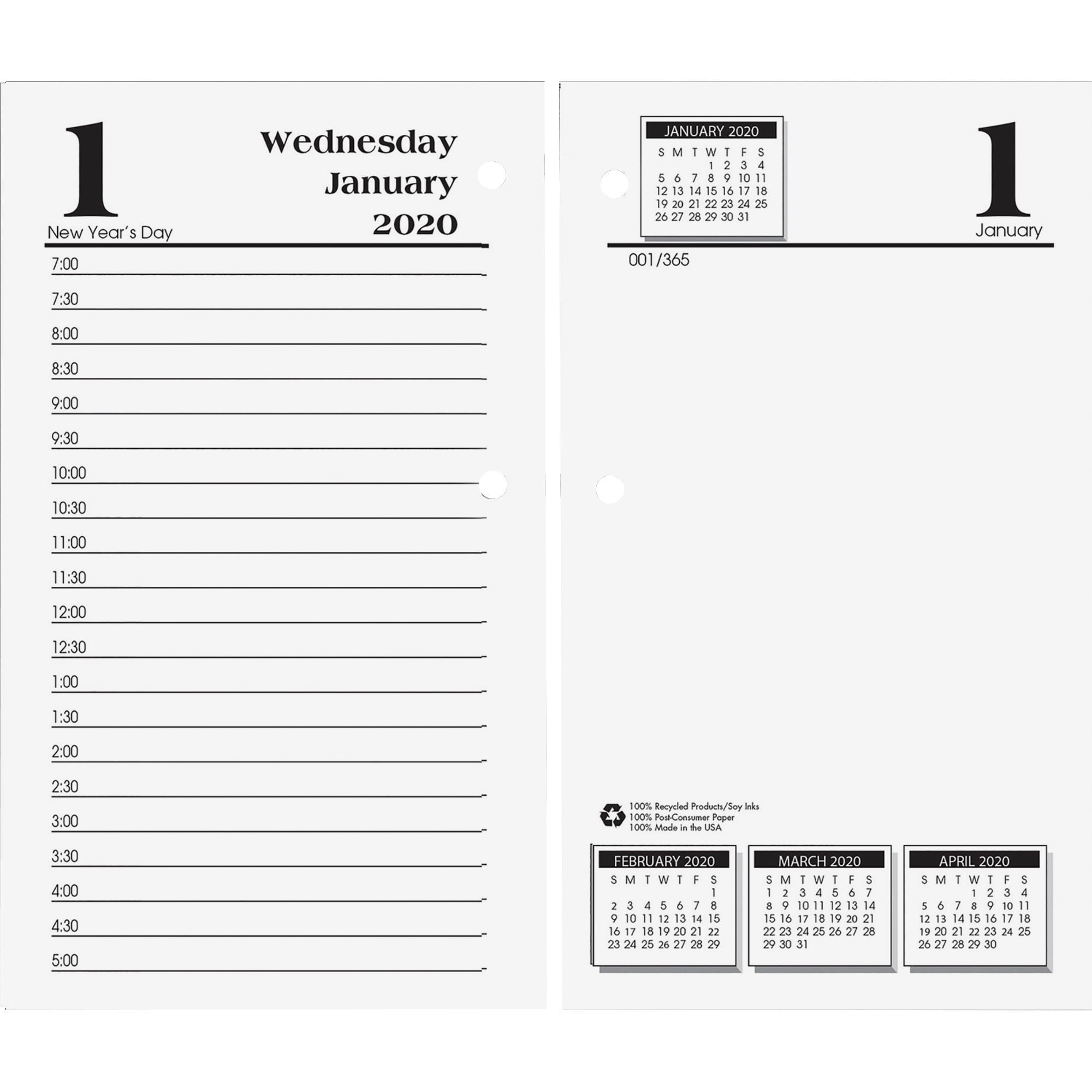 3-1/2 x 6" 2021 HOD4717 House of Doolittle Desk Calendar Refill 17 Style 