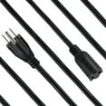 thumbnail image 3 of Maximm Cable 4 Ft Power Extension Cord/Wire, Electrical Power Cord 3 Prong Grounded Wire, 16Awg - Black - ETL Listed, 3 of 4