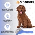 thumbnail image 2 of We Love Doodles Curved Dog Slicker Brush – Professional Grooming Brush for Long & Curly Hair, Removes Mats, Tangles & Loose Fur – Soft Pin Dematting & Deshedding Brush, Large, 2 of 7