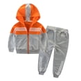 thumbnail image 4 of Ropa de otoño para niños Versión coreana del traje para niños Pantalones deportivos Abrigo de dos piezas para niños grandes, 4 of 6