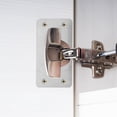 thumbnail image 3 of OULII 8Pcs Circular Door Latch Restorer Strike Plate for Cabinet Door Repair and Security, 3 of 8