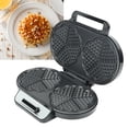 thumbnail image 1 of 3 in 1 Waffle Maker Machine Adjustable Temperature Control Anti Stick Plate Tactile Handle for Pancake Baking, 1 of 7