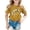 Gold, variant on Girls Short Sleeve T-Shirts Kids Summer Tops Crewneck Basic Graphic Tees 5-14 Years, Comfortable Casual Soft Breathable Top For Kids Youth And Teenagers