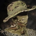 thumbnail image 3 of Holzkary Camo Boonie Hat with Face Neck Cover Mask for Men Women Uv Protection Breathable Fishing Hat Wide Brim Sun Protection Bucket Hat with Wind Lanyard for Fishing Hunting One Size, 3 of 3