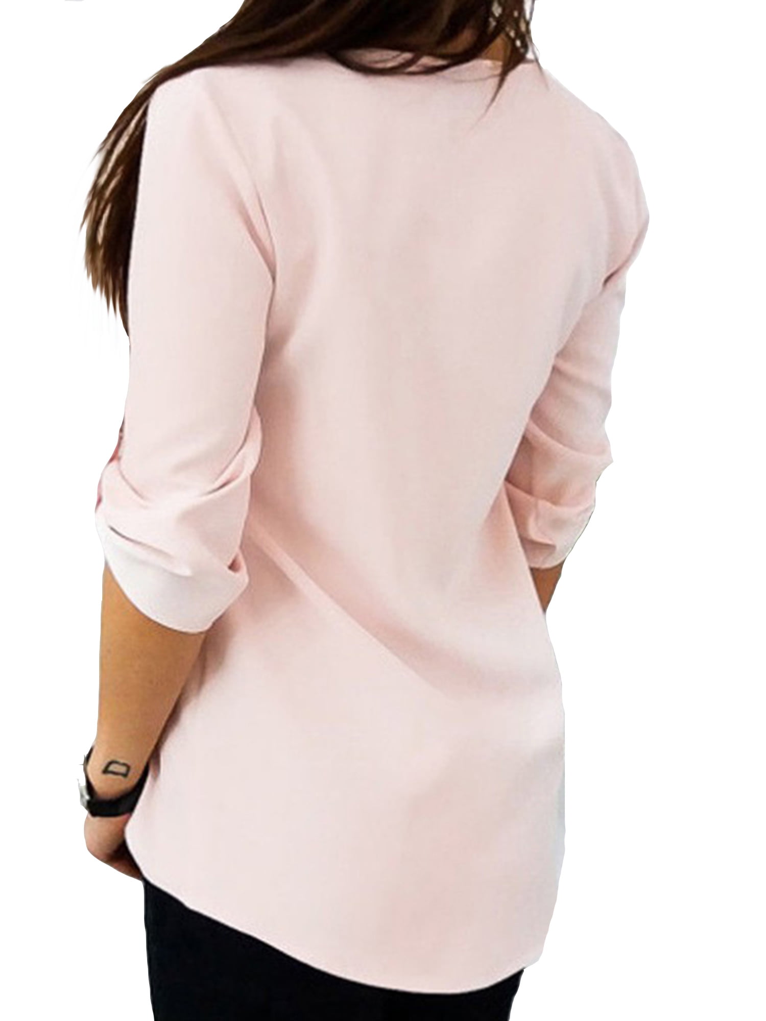 Makaor Womens Casual Plus Size 5XL Blouses Sweartshirt Long Sleeve Loose Tunic Tops 