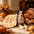 thumbnail image 6 of Celsvanis Fall Throw Blanket Pumpkin Leaf Print Soft Flannel Cover Multipurpose Cozy Blanket for Sofa Bed Indoor Home Thanksgiving Seasonal Decor 27.5"x39.5", 6 of 6