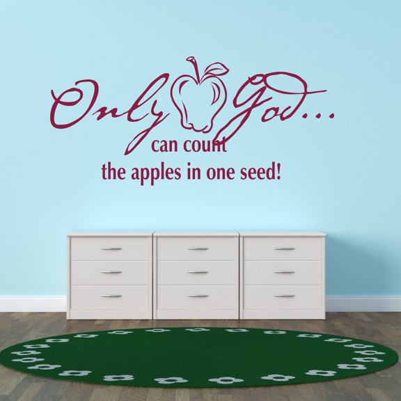 Religious Wall Decals for Family Living Room - Religious Life Motivation Religious DIY & Creativity Boy Girl Bedroom Wall Sticker - Size: 40 In x 20 In