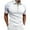 White 21214, variant on Polo Shirts for Men Splicing/Solid Color Quarter Zipper Short Sleeve Tennis Shirt Moisture-Wicking Comfortable Slim Fitted Pull-On Tee Tops