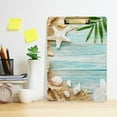 thumbnail image 5 of FMSHPON Beach Starfish Ocean Blue Wooden Clipboard Hardboard Wood Nursing Clip Board and Pull for Standard A4 Letter 13x9 inches, 5 of 7