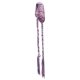 thumbnail image 3 of Banda para el cabello estilo bohemio para mujer, bonita bandana retro suave para el cabello para adolescentes, mujeres, fiestas deportivas morado claro, 3 of 8