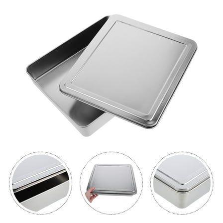 Topbathy Rectangular Lasagna Pan With Lid Stainless Steel Nonstick For Small Parties 1Pcs