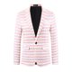thumbnail image 5 of Inspire Chic Chaquetas Deportivas a Rayas para Hombres, Blazers de Promoción de Un Solo Botón con Solapa Notch XL Rosa, 5 of 6