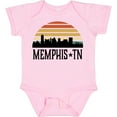 thumbnail image 3 of Inktastic Memphis Tennessee Skyline Retro Sunset Boys or Girls Baby Bodysuit, 3 of 5