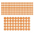 thumbnail image 2 of Etiquetas adhesivas numéricas, 10 hojas redondas, 1 a 50 calcomanías consecutivas para cartas, sobres de aula, bolsas, envoltorios de regalos, álbumes Soledad Pegatinas de números, 2 of 9