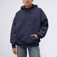 thumbnail image 4 of YMNXA Womens Hoodies With Pocket Long Sleeve Sparkling Wing Design Drawstring Comfortable Fashion Sweatshirt For Casual Daily Wear Navy Xs, 4 of 7
