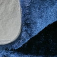 thumbnail image 3 of Feizy Indochine Modern Solid, Blue/Black, 3'6" x 5'6" Accent Rug Sheen Fade Resistant Luxury & Glam Floor Rug for Living room Bedroom, 3 of 12