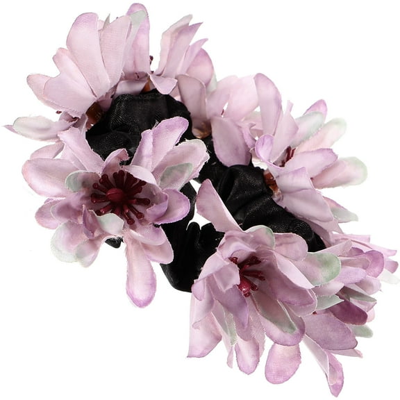 NIAIZEK Flower Decoration Hair Rope for Teens Party 1Pack