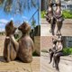 thumbnail image 3 of Citas Adornos De Gatos Gatos Enamorados Jardín Gatos Resina Artesanía Hogar Sala De Estar Jardín Decoraciones Eigraketly HA038439-00, 3 of 6