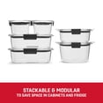 thumbnail image 4 of Contenedores de almacenamiento de alimentos Rubbermaid Brilliance, juego de 12 piezas, 4 of 6